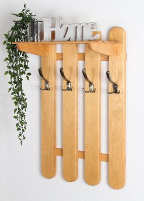 Garderobe Kiefer massiv Vollholz Erlefarben Junco 353 ? Abmessungen: 80 x 50 x 2