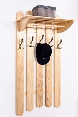 Garderobe Kiefer massiv Vollholz natur Junco 344 ? Abmessungen: 120 x 60 x 32 cm