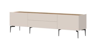 TV-Unterschrank Asau 08, Farbe: Kaschmir / Eiche dunkel - Abmessungen: 56 x 206