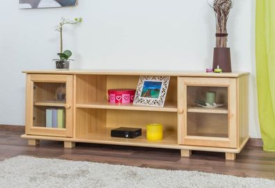 TV-Unterschrank Kiefer Vollholz massiv natur 004 - Abmessung 55 x 156 x 47 cm (