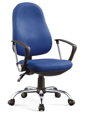 Drehstuhl Tamest 28, Farbe: Blau - Abmessungen: 100 - 110 x 60 x 60 cm (H x B x