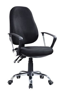 Drehstuhl Tamest 27, Farbe: Schwarz - Abmessungen: 100 - 110 x 60 x 60 cm (H x B