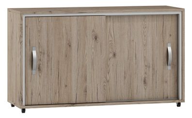 Rollcontainer / Rollschrank Cianjur 06, Farbe: Eiche / Weiß - Abmessungen: 72 x