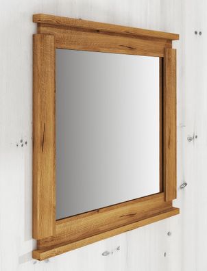 Spiegel Tasman 26 Wildeiche massiv geölt - Abmessungen: 80 x 115 x 2 cm (H x B x