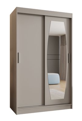 Kleiderschrank / Schiebetürenschrank Musala 08, Farbe: Kaschmir, 1,2 Meter breit