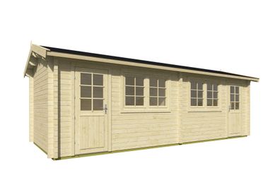 Gartenhaus mit Fenster und Tür aus Isolierglas, inkl. Fußboden, aus nordischen F