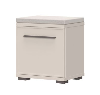Sitzbank mit Stauraum Neiafu 110, Farbe: Kaschmir, Soft-Close-System, gepolstert