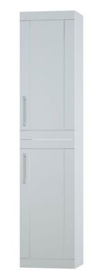 Heller Bad - Hochschrank Eluru 11 mit 4 geräumige Fächern, Weiß glänzend, 160 x