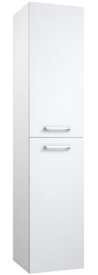 Badezimmer - Hochschrank Nadiad 51, Farbe: Weiß glänzend ? Abmessungen: 160 x 35