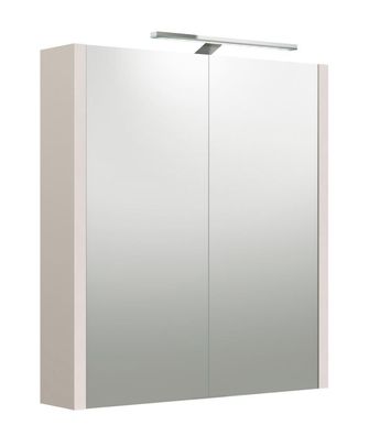 Badezimmer - Spiegelschrank Malegaon 06, Farbe: Kaschmir Grau ? Abmessungen: 65
