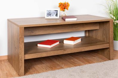 Couchtisch Selun 07, Farbe: Eiche Dunkelbraun - 53 x 120 x 60 cm (H x B x T)