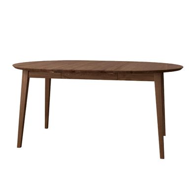 Runder Eichentisch Erdre 08, aus Massivholz, Farbe: Tabacco, von 110 cm bis 160