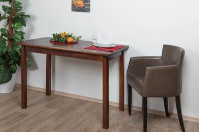 Tisch Kiefer massiv Vollholz Nussfarben Junco 228C (eckig) - 120 x 70 cm (B x T)