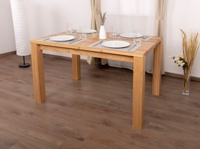 Esstisch Kiefer Vollholz massiv natur Turakos 105 (eckig) - Abmessung 120 x 80 c