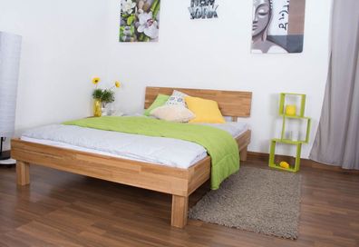 Zeitloses Jugendbett / Massivholzbett Wooden Nature 02, Eiche geölt, Liegefläche