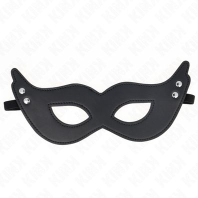 Kink - Kunstledermaske mit Nieten Modell 1 26 X 8 Cm