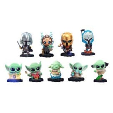 Star Wars The Mandalorian Cosbi Minifiguren 8 cm Blind Box Display (8)
