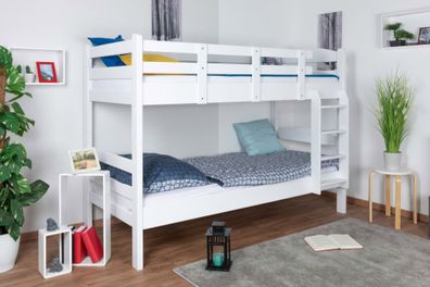 Stockbett für Erwachsene "Easy Premium Line" K17/n, Buche Vollholz massiv Weiß,