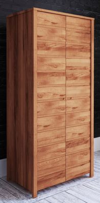 Drehtürenschrank / Kleiderschrank Tasman 08 Kernbuche massiv geölt - Abmessungen