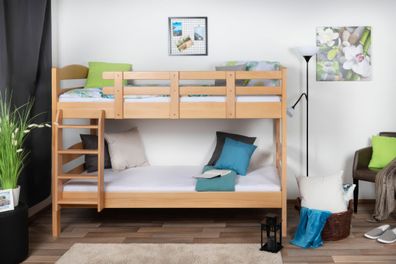 Etagenbett für Erwachsene "Easy Premium Line" K18/n, Kopfteil mit Löchern, Buche