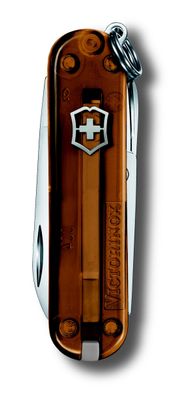 Schweizer Taschenmesser Klein 7 Funktionen Classic SD, 58 mm, Chocolate Fudge