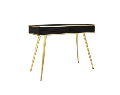 Schminktisch | Push-to-open Funktion | Horsham 85 | 80 × 102 × 50 cm | Schwarz