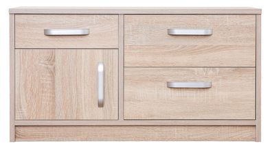Schuhschrank Paseh 20, Farbe: Sonoma Eiche - Abmessungen: 48 x 90 x 36 cm (H x B