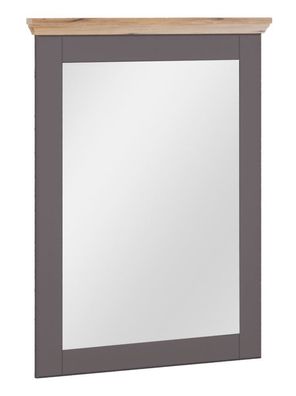 Spiegel Cuenca 11, Farbe: Eiche / Grau - Abmessungen: 103 x 80 x 6 cm (H x B x T