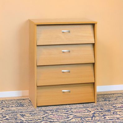Schuhschrank Pamanukan 09, Farbe: Erle - Abmessungen: 82 x 60 x 35 cm (H x B x T