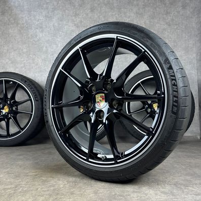 Sommerräder Porsche Felgen 981 Cayman Boxster 20" Original Carrera SIII Schwarz