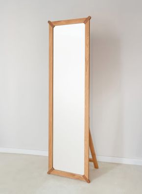 Standspiegel | Eichenholz geölt | Farbe: Eiche | Massivholz | 53 x 4 x 179 cm |