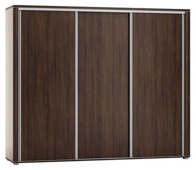 Schiebetürenschrank / Kleiderschrank Aitape 38, Farbe: Sonoma Eiche dunkel - Abm