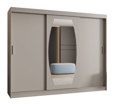 Kleiderschrank / Schiebetürenschrank Musala 24, Farbe: Kaschmir, 2,5 Meter breit