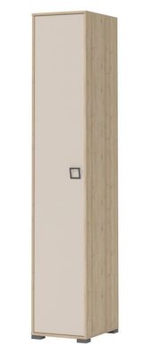 Kinderzimmer - Drehtürenschrank / Kleiderschrank Benjamin 16, Farbe: Buche / Cre