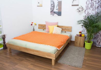 Futonbett / Massivholzbett Wooden Nature 03 Eiche geölt - Liegefläche 180 x 200