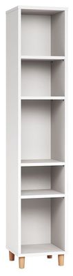 Regal Arbolita 49, Farbe: Weiß - Abmessungen: 195 x 39 x 38 cm (H x B x T)