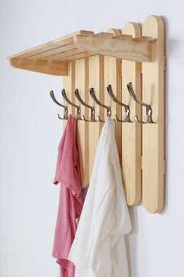 Garderobe Kiefer massiv Vollholz natur Junco 355 ? Abmessung 60 x 70 x 29 cm (H