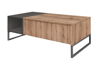 Couchtisch Granollers 06, Farbe: Eiche Artisan / Grau - Abmessungen: 105 x 55 x