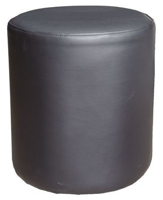 Hocker / Pouf Bassila 02, Farbe: Schwarz - Abmessungen: 40 x 38 x 38 cm (H x B x