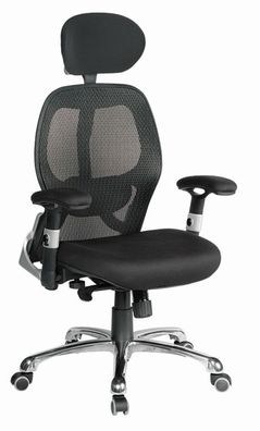 Drehstuhl Tamest 62, Farbe: Schwarz - Abmessungen: 115 - 125 x 65 x 61 cm (H x B