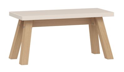 Esszimmer Bank | Farbe: Beige / Eiche | 95 cm lang | schmal | Sitzbank | Maße: 9