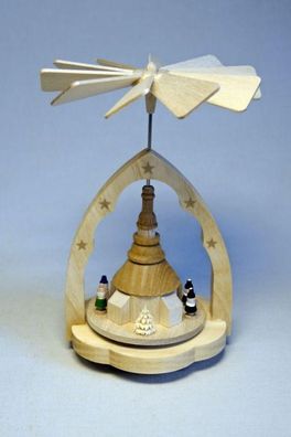Wärmespiel Seiffener Kirche mit Kurrende Höhe= 11cm NEU Wärme Heizung Ofen Pyrami
