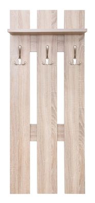 Garderobe Paseh 23, Farbe: Sonoma Eiche - Abmessungen: 120 x 49 x 24 cm (H x B x
