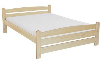 Jugendbett Kiefer massiv Vollholz natur 83, inkl. Lattenrost - Abmessung 160 x 2