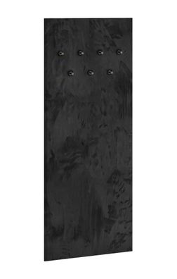 Garderobe Lautela 08, Farbe: Schwarz - Abmessungen: 153 x 60 x 3 cm (H x B x T)