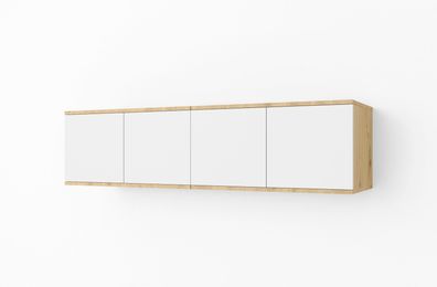 TV-Unterschrank / TV-Schrank Jaralillo 06, Push-to-open Funktion, Farbe: Eiche A