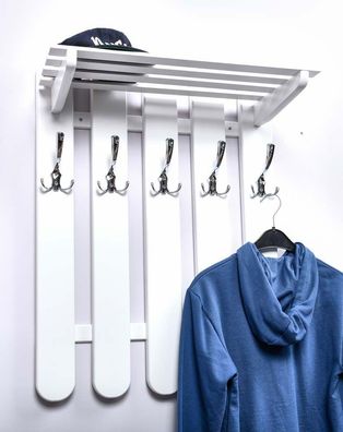 Garderobe Kiefer massiv Vollholz Weiß Junco 352 ? Abmessungen: 60 x 60 x 29 cm (