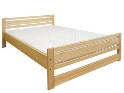 Jugendbett Kiefer massiv Vollholz natur 71, inkl. Lattenrost - Abmessung 160 x 2