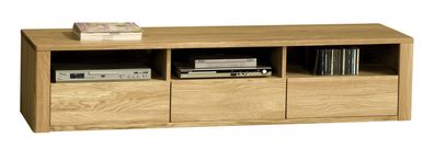 TV-Unterschrank Jussara 07, Farbe: Natur, Eiche teilmassiv ? 40 x 178 x 50 cm (H