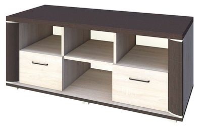 TV-Unterschrank Aitape 07, Farbe: Sonoma Eiche dunkel / Sonoma Eiche hell - Abme